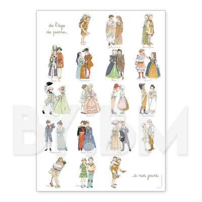 Affiche - frise des costumes - By BM