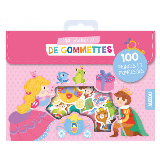 Pochette de 100 gommettes - Princes et princesses - Auzou