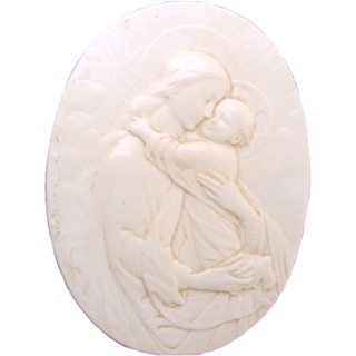 Médaillon Vierge à l'enfant - Villa d'Elba