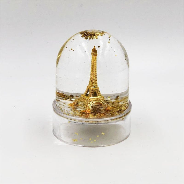Mini boule à neige - Tour Eiffel dorée