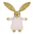 Peluche - Lapin Nid d'ange lin rose 20 cm - Trousselier