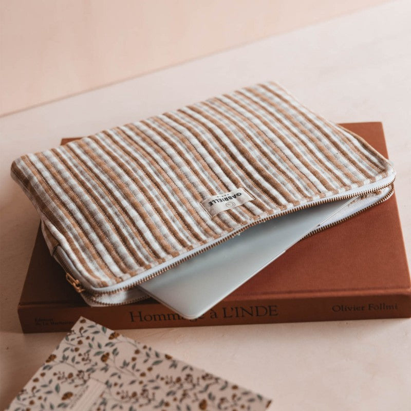 Pochette ordinateur Vichy Camel
