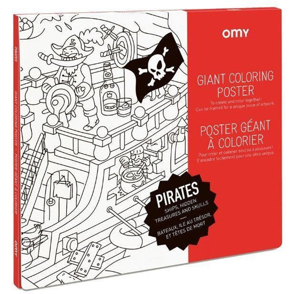 Poster à colorier - Pirates - OMY