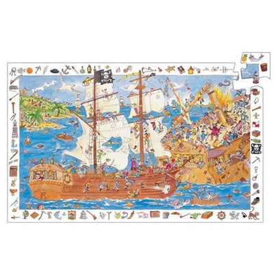 Puzzle 100 pièces - Pirates - Djeco