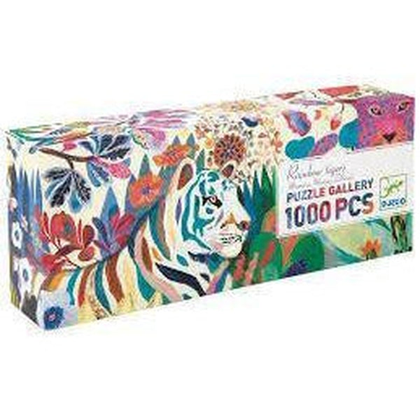 Puzzle 1000 pièces - Rainbow tigers - Djeco