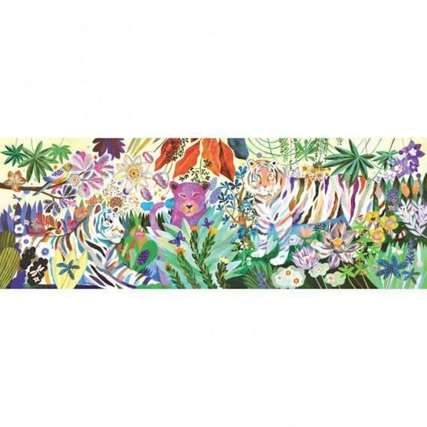 Puzzle 1000 pièces - Rainbow tigers - Djeco