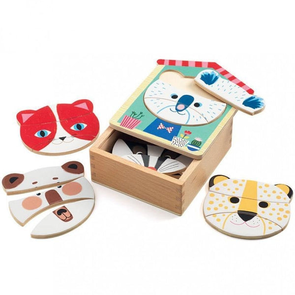 Puzzle Face mix - Djeco
