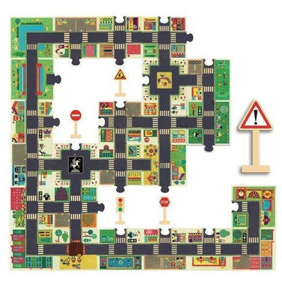 Puzzle géant - La ville - Djeco