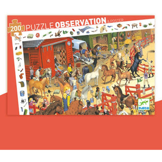 Puzzle observation équitation - Djeco