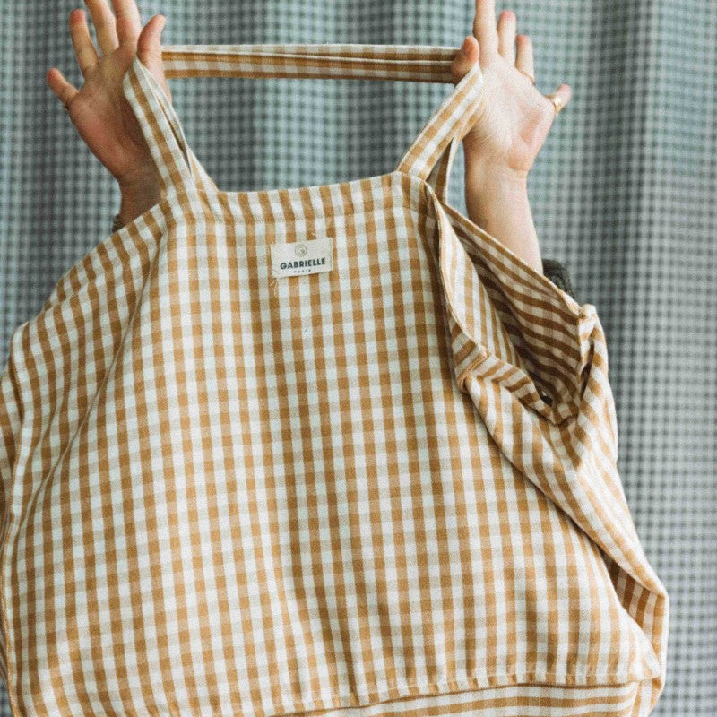Sac week-end Vichy Camel - GABRIELLE