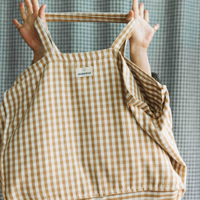 Sac week-end Vichy Camel - GABRIELLE