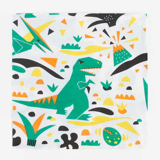 20 serviettes dinosaures - My little day