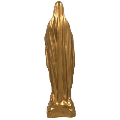 Statue en cire Vierge Marie - or - 28 cm
