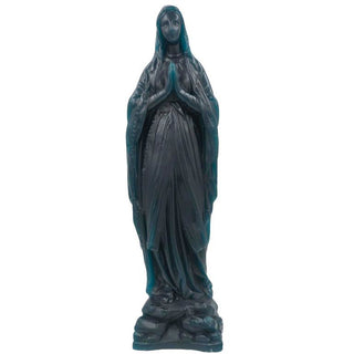 Statue en cire Vierge Marie - vert anglais - 28 cm