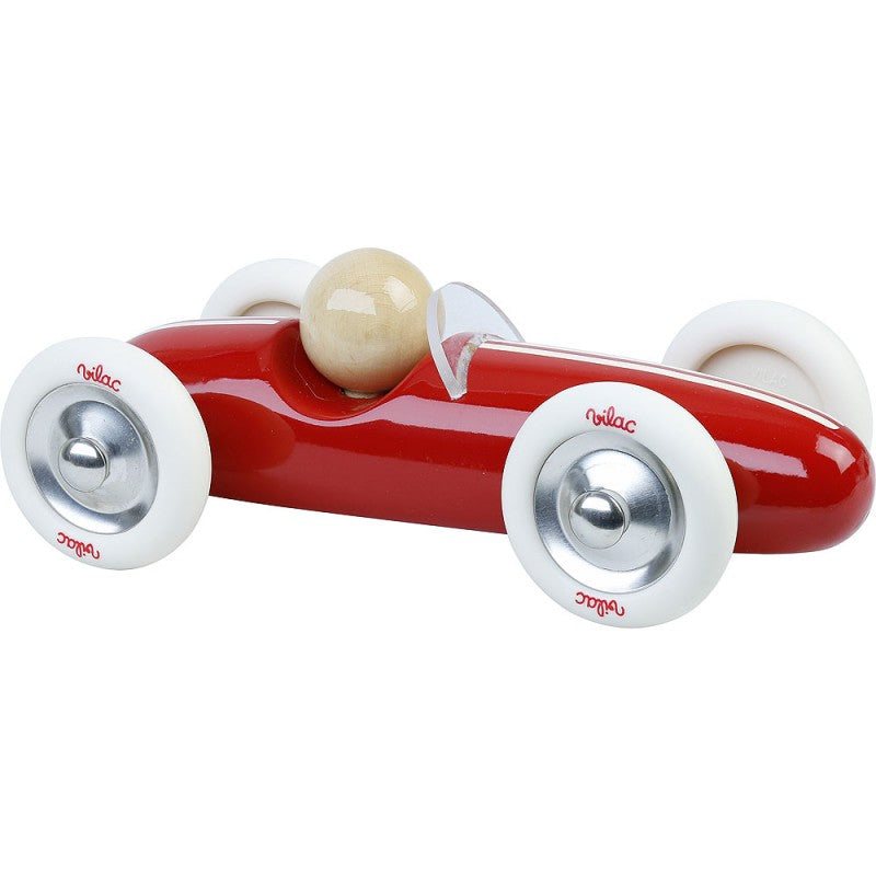 Voiture grand prix vintage rouge - Modèle moyen - Vilac