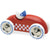 Voiture rallye checkers GM rouge - Vilac